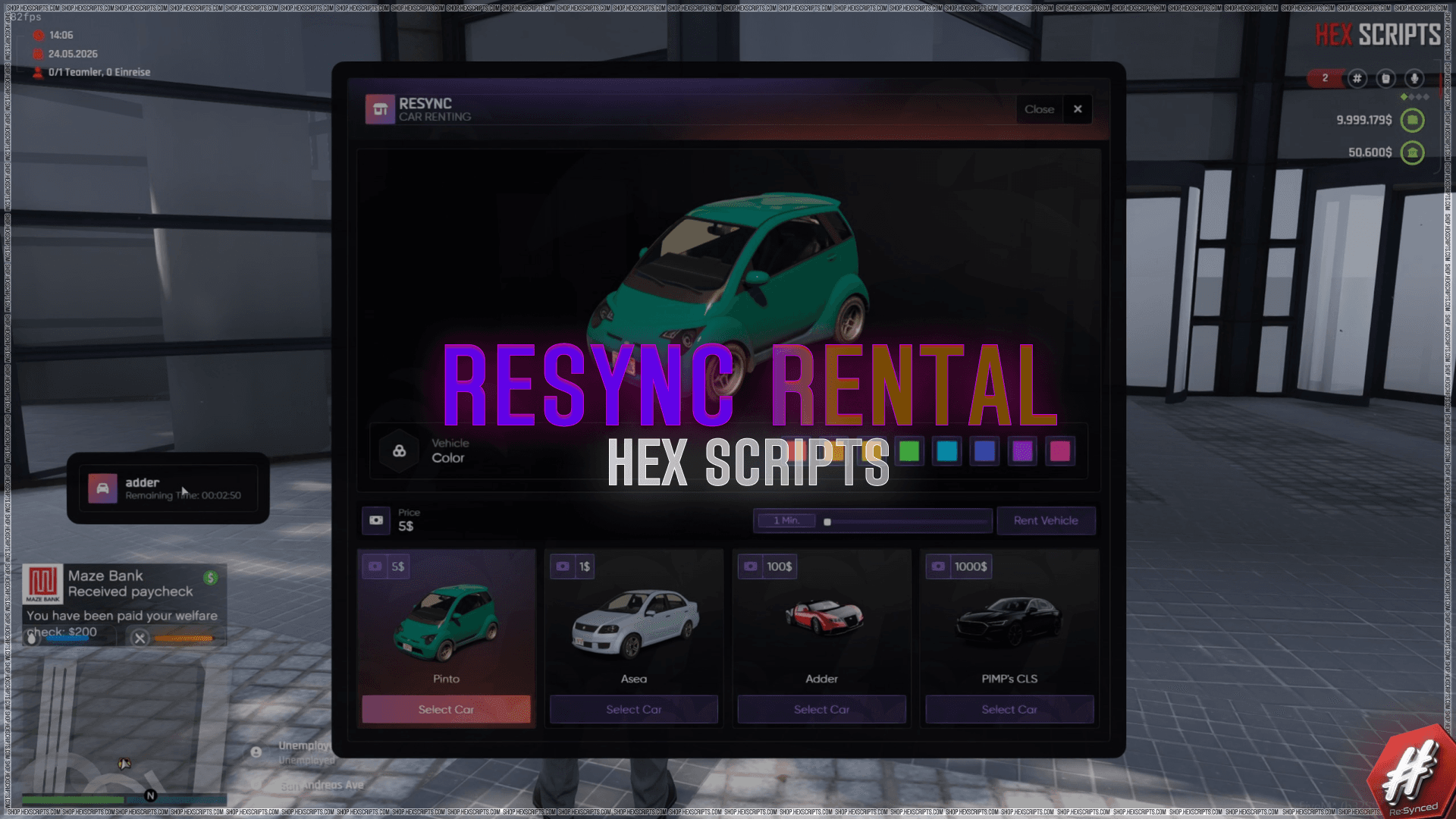 [ESX] RESYNC RENTAL