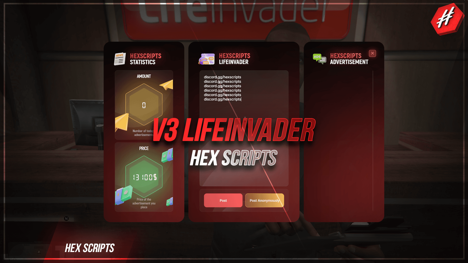 [ESX] HEX LIFEINVADER V3
