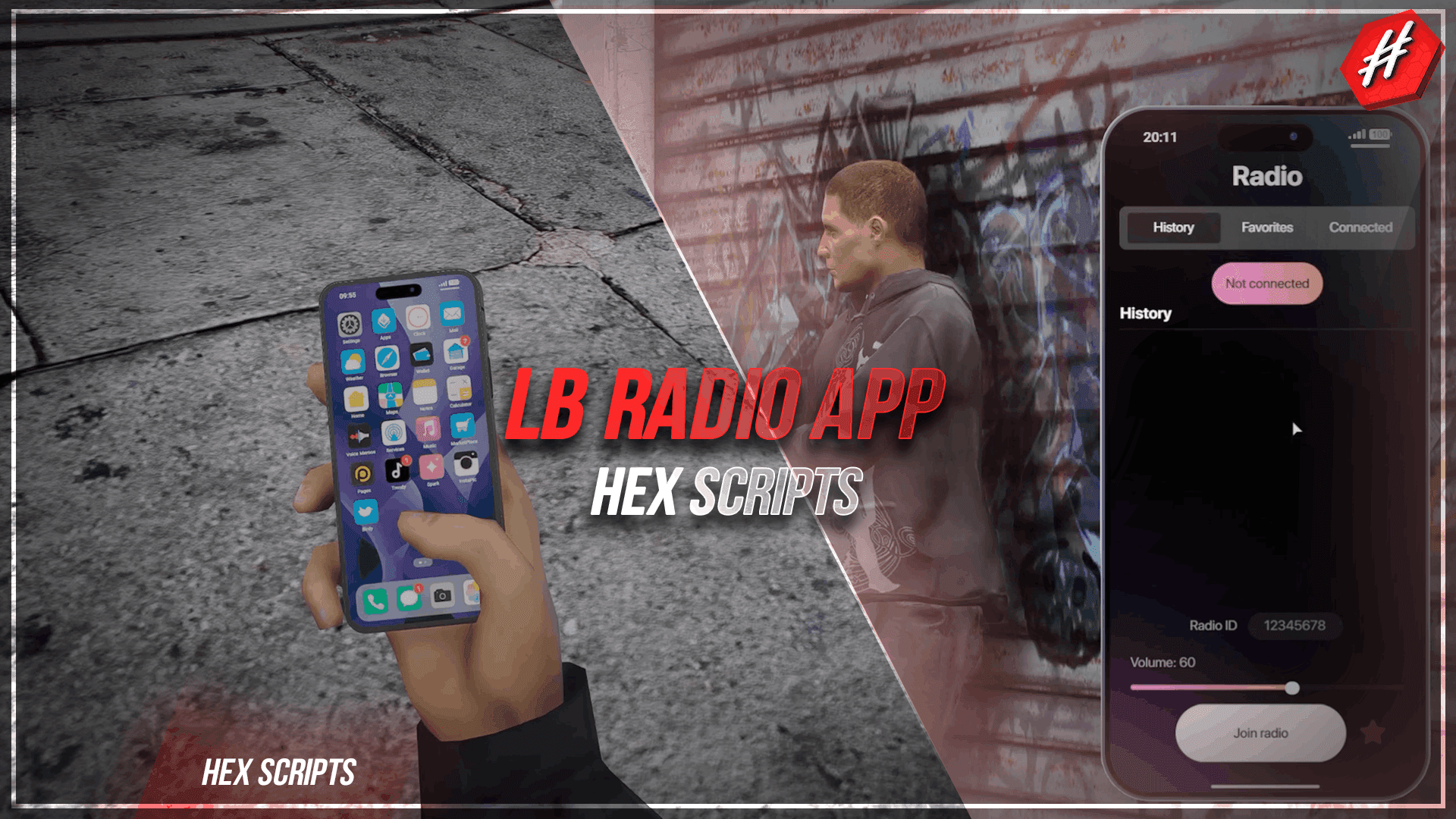 [ESX/QB/STANDALONE] HEX LB RADIO APP