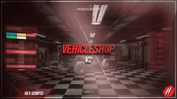 [ESX] HEX  VEHICLESHOP V2