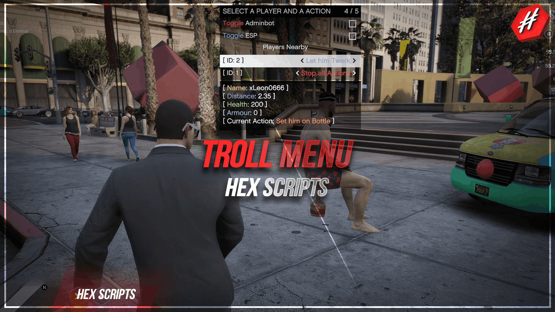 [ESX/QB/STANDALONE] HEX TROLL MENU
